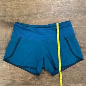lululemon Speed Up Teal Athletic Shorts